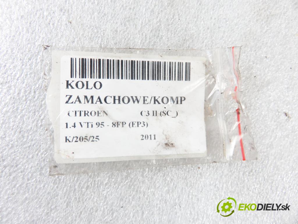 CITROEN C3 II (SC_) HB 2011 70,00 1.4 VTi 95 - 8FP (EP3) 1397,00 Koleso zotrvačník 120038710 ; 319021910 ; 09675DEF304