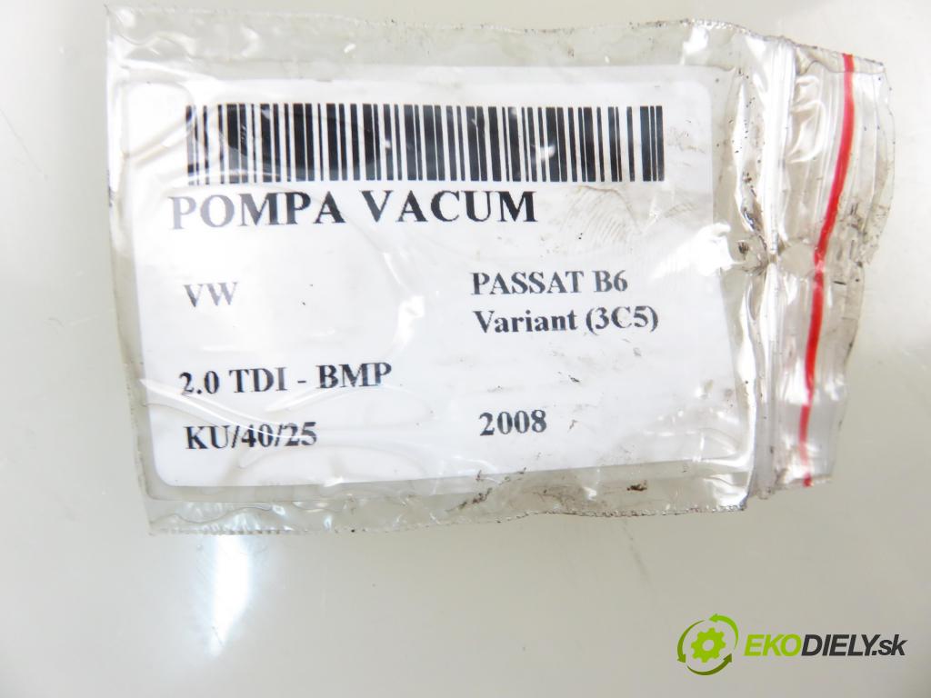 VW PASSAT B6 Variant (3C5) KOMBI 2008 103,00 2.0 TDI PD 8V 140 - BMP 1968,00 Pumpa vákuová 038145209N
