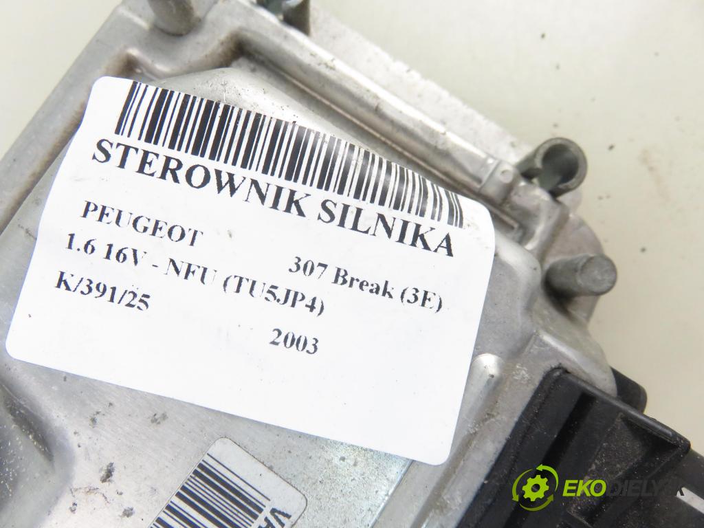 PEUGEOT 307 Break (3E) KOMBI 2003 80,00 1.6 16V - NFU (TU5JP4) 1587,00 Riadiaca jednotka Motor 0261207474 ; 9647481280
