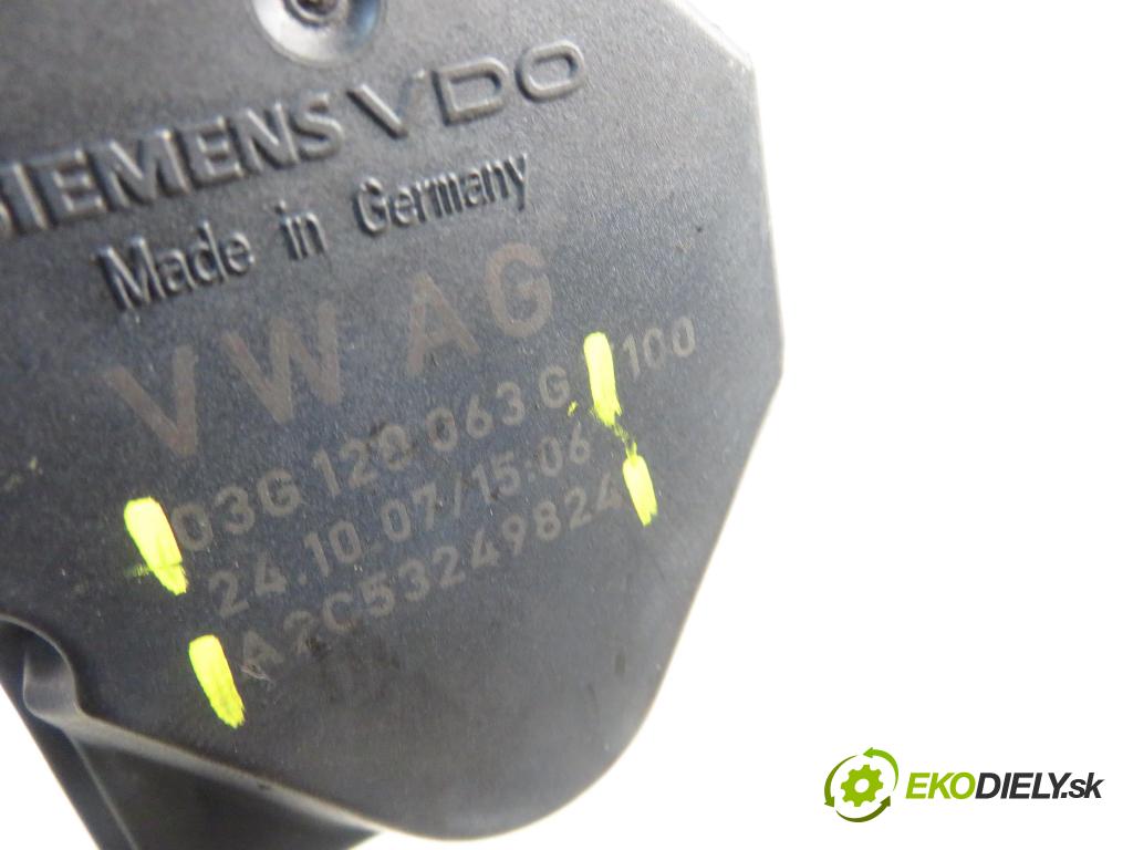 VW PASSAT B6 Variant (3C5) KOMBI 2008 103,00 2.0 TDI PD 8V 140 - BMP 1968,00 Škrtiaca klapka 03G128063G ; A2C53249824 (Škrtiaca klapka)