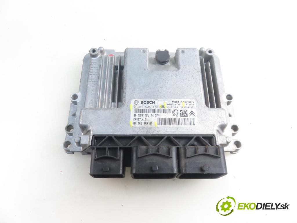 CITROEN C3 II (SC_) HB 2011 70,00 1.4 VTi 95 - 8FP (EP3) 1397,00 Riadiaca jednotka Motor 9675495080 ; 0261S06472 ; 9666319180