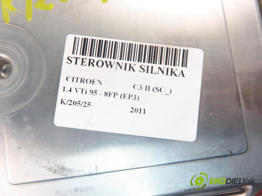 CITROEN C3 II (SC_) HB 2011 70,00 1.4 VTi 95 - 8FP (EP3) 1397,00 Riadiaca jednotka Motor 9675495080 ; 0261S06472 ; 9666319180