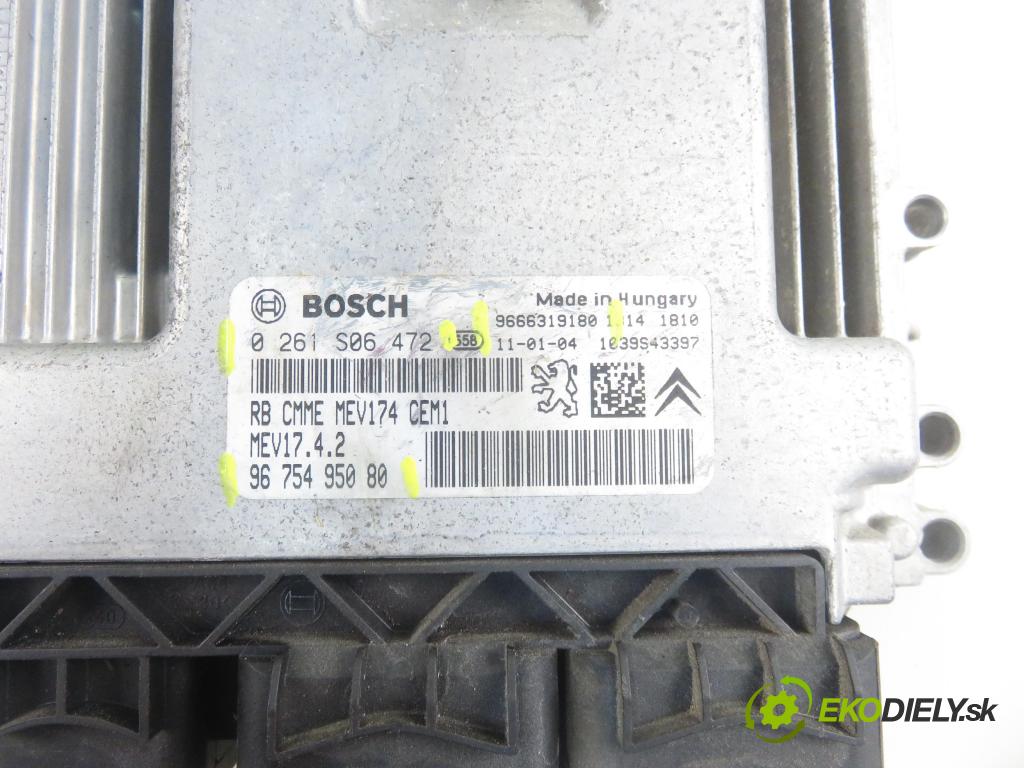CITROEN C3 II (SC_) HB 2011 70,00 1.4 VTi 95 - 8FP (EP3) 1397,00 Riadiaca jednotka Motor 9675495080 ; 0261S06472 ; 9666319180