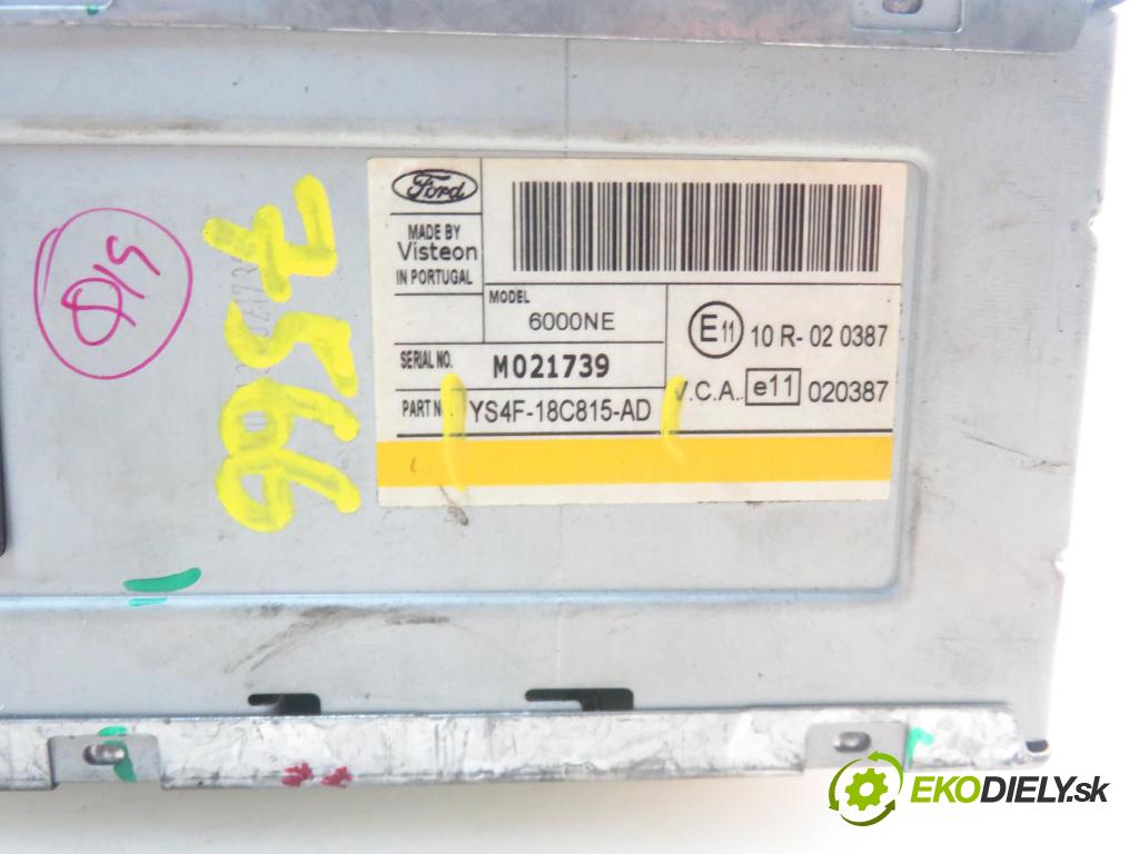 FORD FOCUS (DAW, DBW) HB 2002 74,00 1.8 TDCi - FFDA 1753,00 RADIO CD YS4F18C815AD