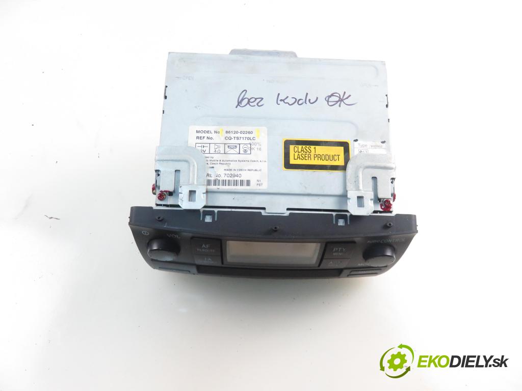TOYOTA COROLLA (_E12_) HB 2003 66,00 2.0 D-4D 1995,00 RADIO CD 861200226