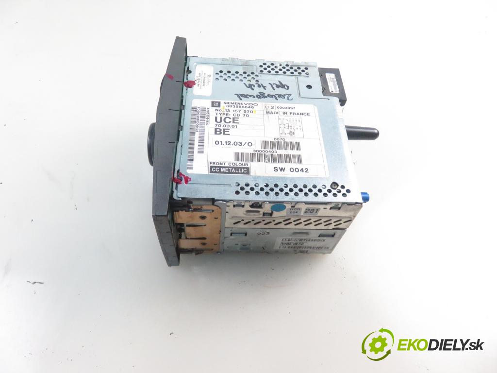 OPEL ASTRA H (A04) HB 2004 74,00 1.7 CDTI 100 - Z 17 DTH 1686,00 RADIO 13157570