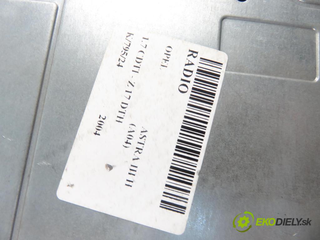 OPEL ASTRA H (A04) HB 2004 74,00 1.7 CDTI 100 - Z 17 DTH 1686,00 RADIO 13157570