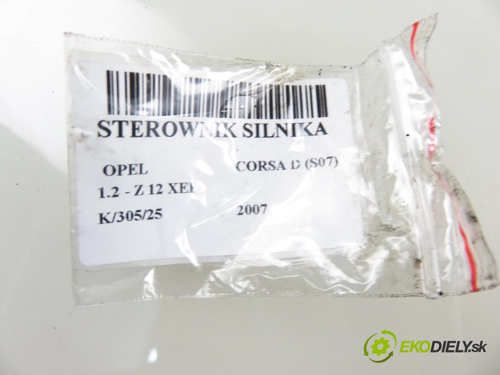 OPEL CORSA D (S07) HB 2007 59,00 1.2 - Z 12 XEP 1229,00 Riadiaca jednotka Motor 55557933 ; 0261208940