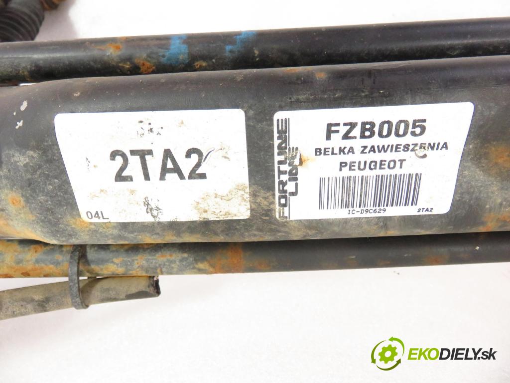 PEUGEOT 206 liftback (2A/C) HB 2004 80,00 1.6 16V - NFU (TU5JP4) 1587,00 výztuha zadní část ABS