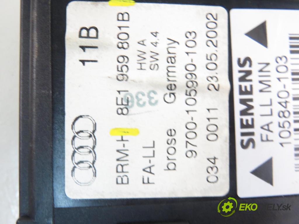 AUDI A4 Avant (8E5, B6) KOMBI 2003 96,00 1.9 TDI - AWX 1896,00 mechanismus oken 8E1959801B ; 5WK47002BBF