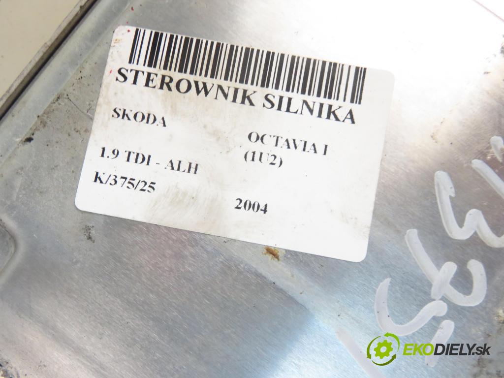 SKODA OCTAVIA I (1U2) HB 2004 66,00 1.9 TDI - ALH 1896,00 Riadiaca jednotka Motor 038906012HA ; 0281011309