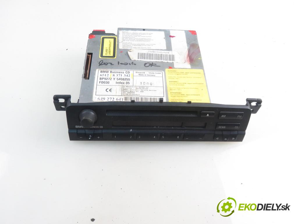 BMW 3 (E46) SEDAN 1999 100,00 320 d 136 - M47 D20 (204D1) 1951,00 RADIO CD 8371342