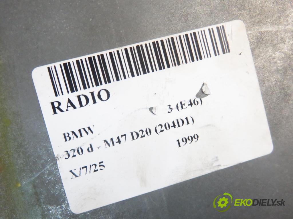 BMW 3 (E46) SEDAN 1999 100,00 320 d 136 - M47 D20 (204D1) 1951,00 RADIO CD 8371342
