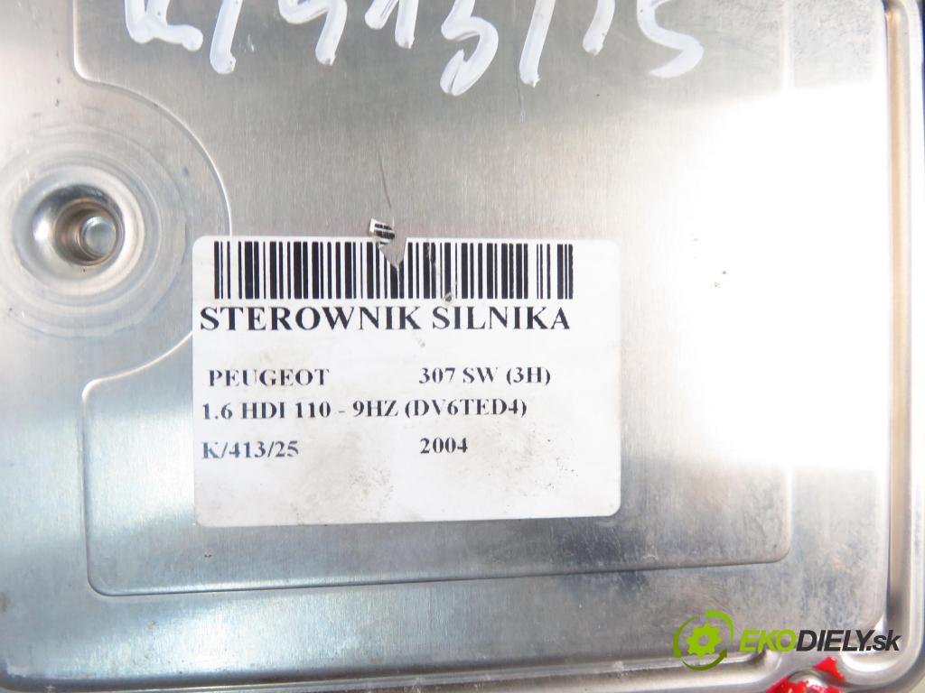 PEUGEOT 307 SW (3H) KOMBI 2004 80,00 1.6 HDI 110 - 9HZ (DV6TED4) 1560,00 Riadiaca jednotka Motor 0281011234 ; 9655698280
