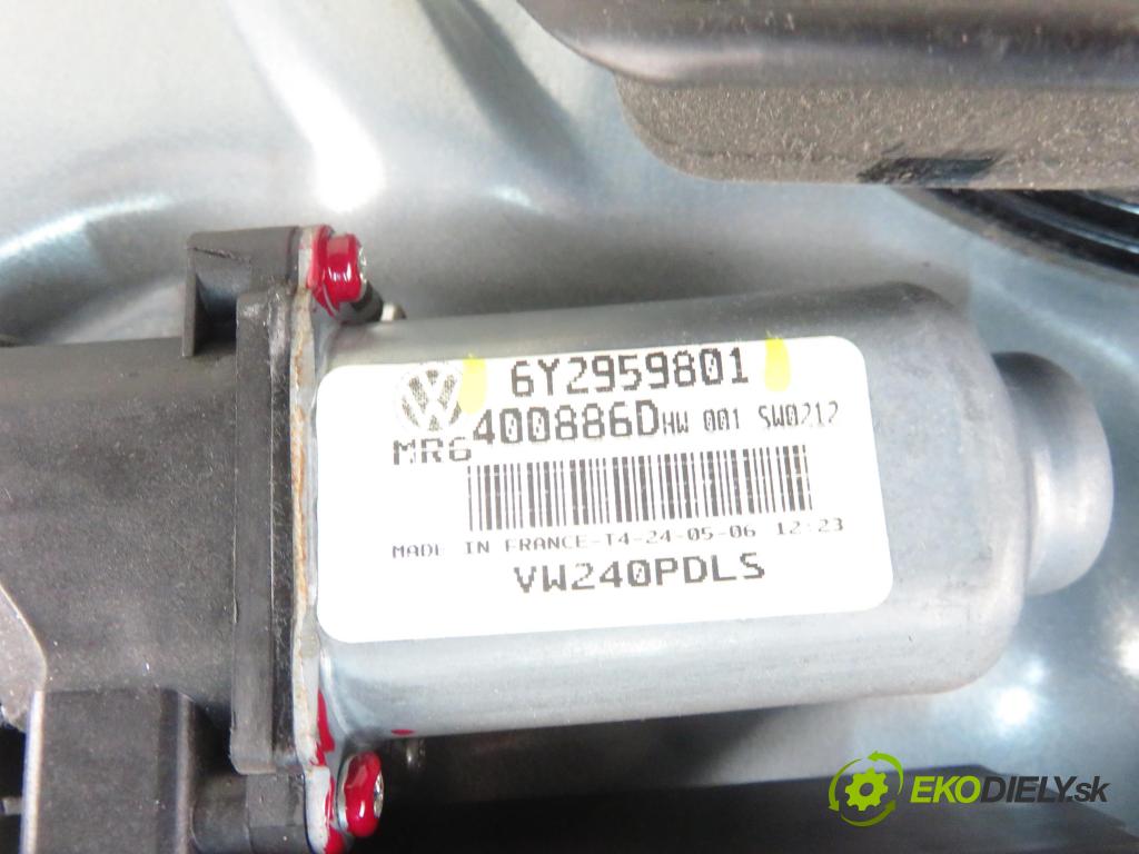 VW POLO (9N_) HB 2006 51,00 1.4 TDI - BNM 1422,00 mechanismus oken PPE 6Y2959801 ; 6Q4837456