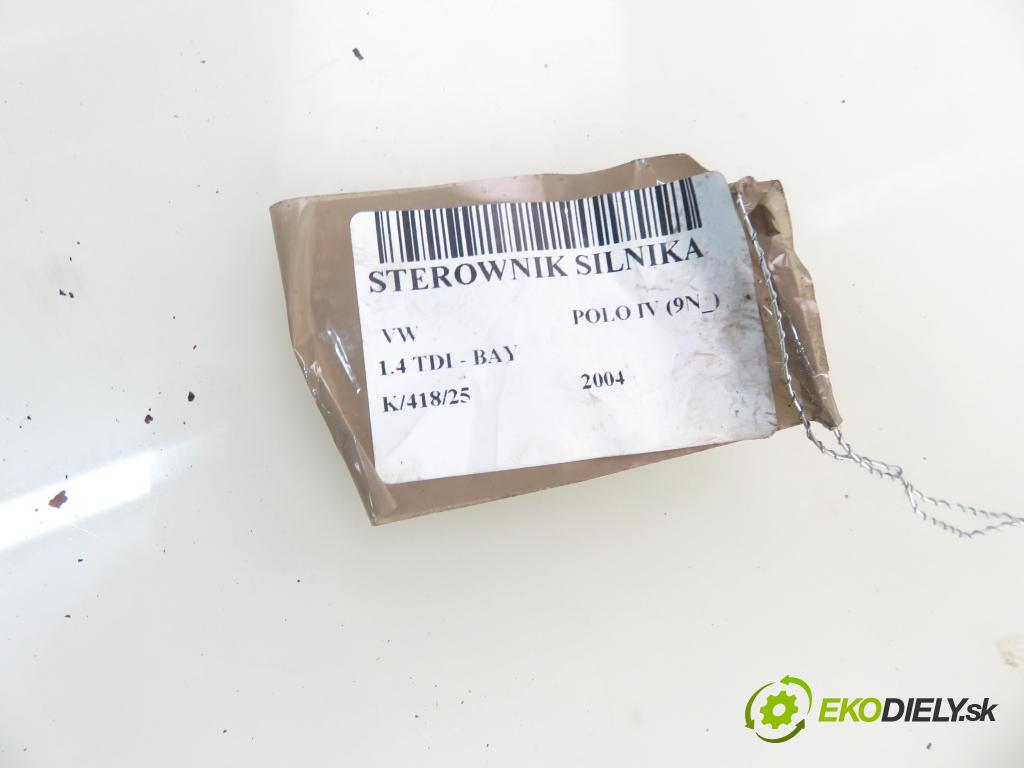 VW POLO (9N_) HB 2004 55,00 1.4 TDI - BAY 1422,00 Riadiaca jednotka Motor 0281011242 ; 045906019BH