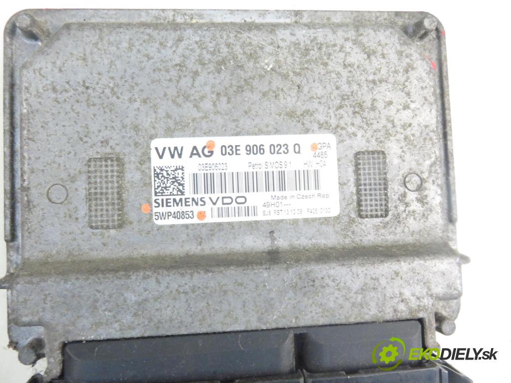 SKODA FABIA II Combi (545) KOMBI 2010 51,00 1.2 - CGPA 1198,00 Riadiaca jednotka Motor 03E906023Q ; 5WP40853