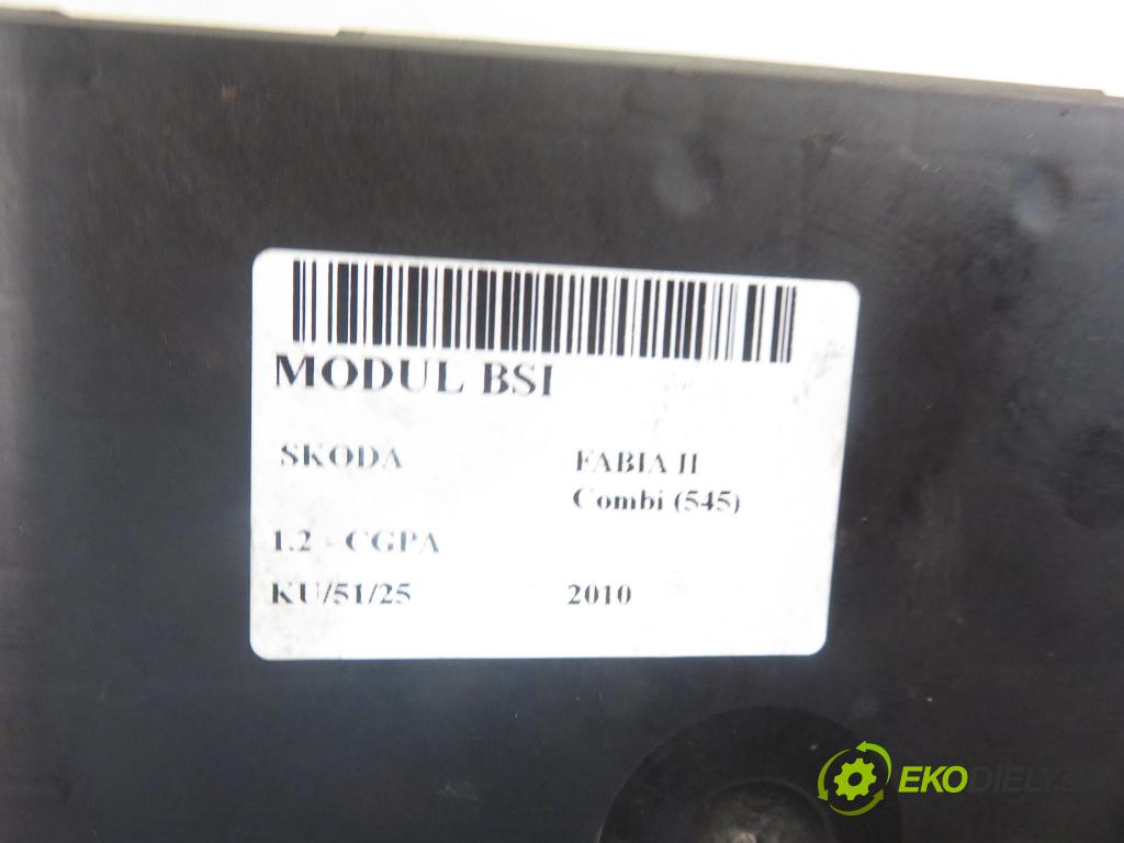 SKODA FABIA II Combi (545) KOMBI 2010 51,00 1.2 - CGPA 1198,00 MODUL BSI 6Q2937049F ; 5WK48218