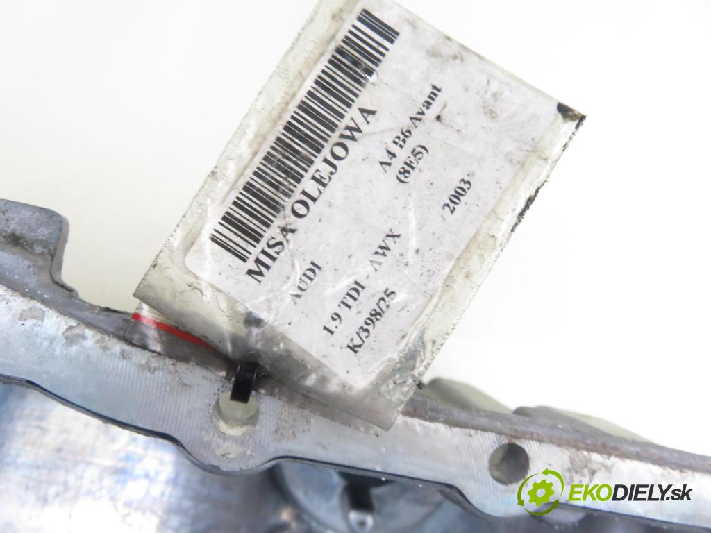 AUDI A4 Avant (8E5, B6) KOMBI 2003 96,00 1.9 TDI - AWX 1896,00 vana olejová 06B103603AQ (Olejové vany)