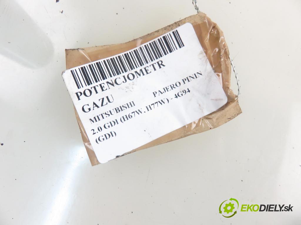 MITSUBISHI PAJERO PININ (H6_W, H7_W) SUV 2000 95,00 2.0 GDI 1999,00 Potenciometer plynu ASA66111 (Pedál)