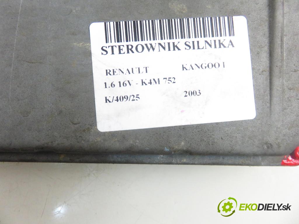 RENAULT KANGOO (KC0/1_) KOMBI 2003 70,00 1.6 16V - K4M 752 1598,00 Riadiaca jednotka Motor 8200214973 ; 8200080285