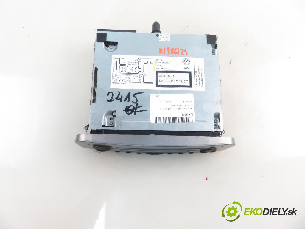ALFA ROMEO GT (937_) COUPE 2005 121,00 2.0 JTS 165 - 937 A1.000 1970,00 RADIO CD 156048410