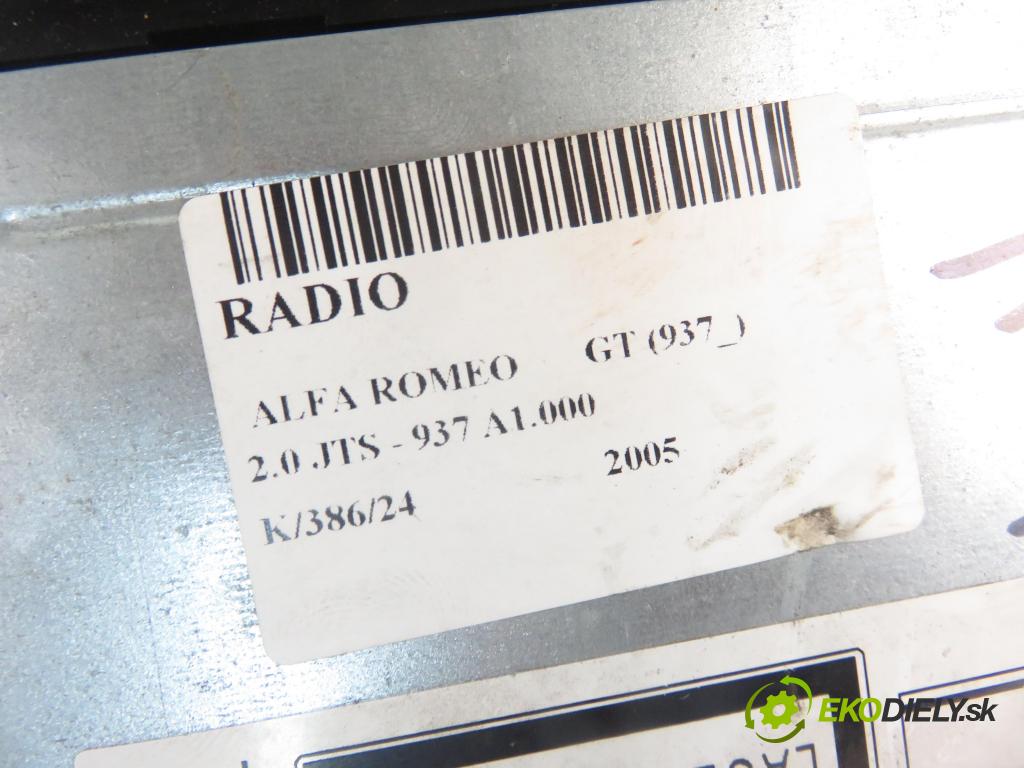 ALFA ROMEO GT (937_) COUPE 2005 121,00 2.0 JTS 165 - 937 A1.000 1970,00 RADIO CD 156048410