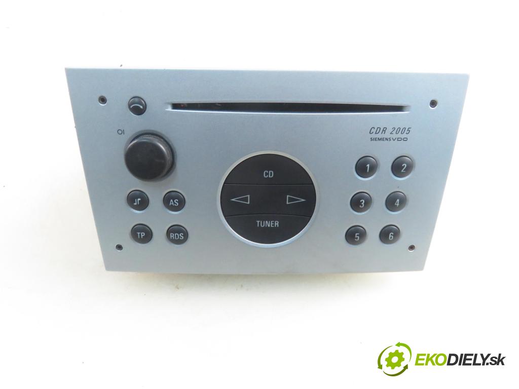 OPEL MERIVA A nadwozie wielkoprzestrzenne (MPV) (X03) HB 2004 74,00 1.7 CDTI 100 - Z 17 DTH 1686,00 RADIO CD 13122932