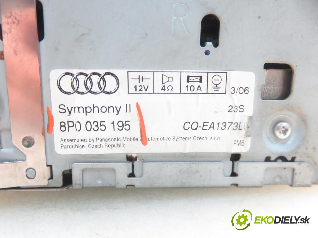 AUDI A3 (8P1) HB 2005 103,00 2.0 TDI PD 16V 140 1968,00 RADIO CD 8P0035195