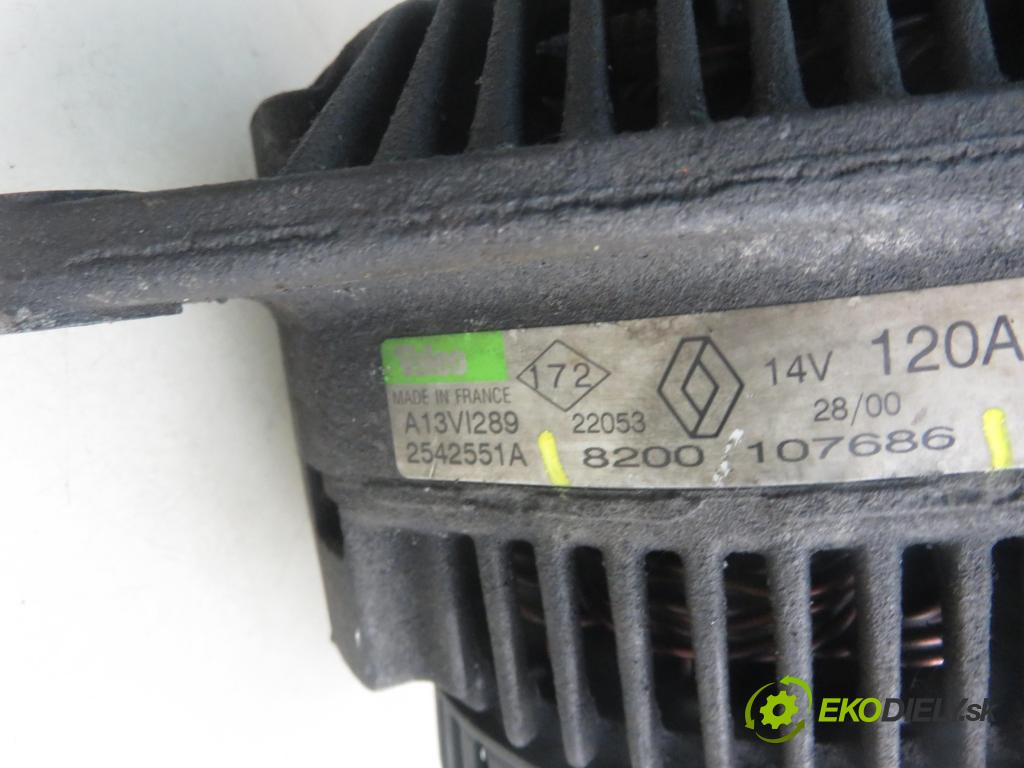 RENAULT SCENIC I (JA0/1_) CROSSOVER 2001 74,00 1.9 dCi RX4 - F9Q 748 1870,00 Alternátor 8200107686 (Alternátor)