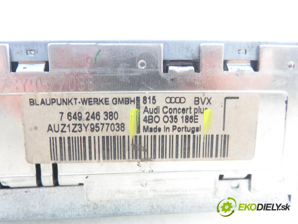 AUDI A4 Avant (8D5, B5) KOMBI 2000 85,00 1.9 TDI - AJM 1896,00 RADIO Modul 4B0035186E