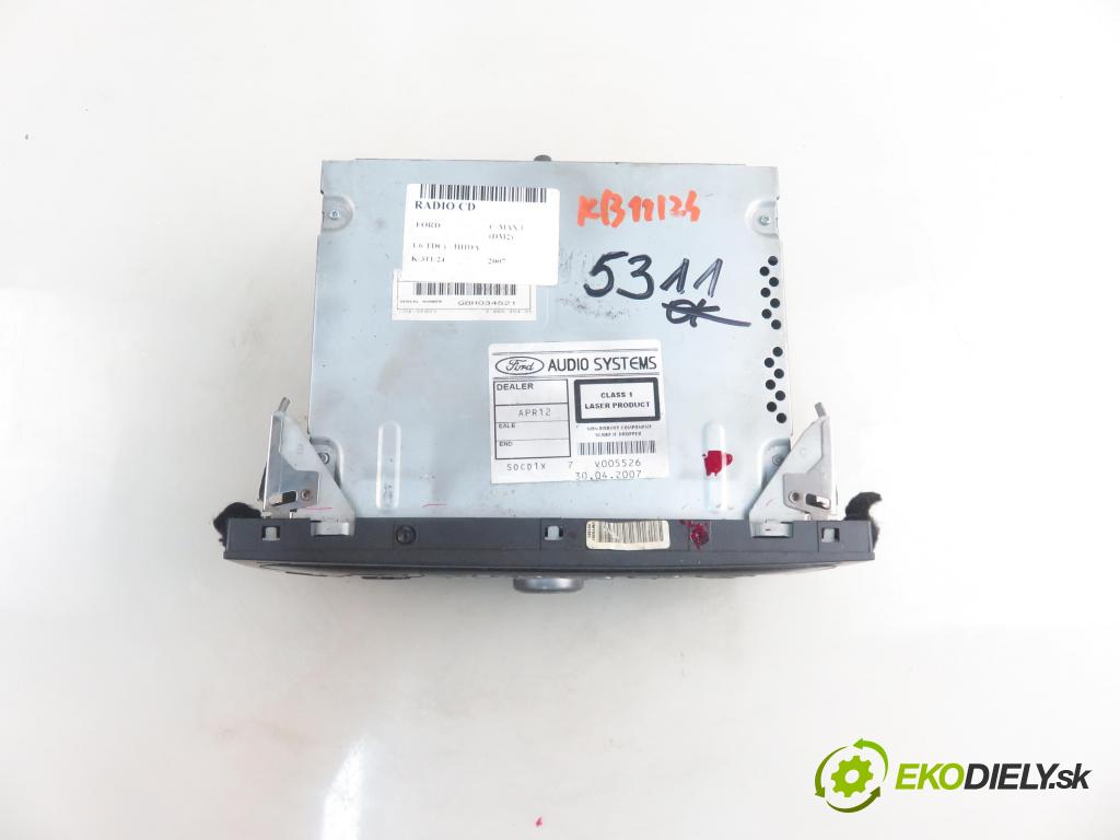 FORD C-MAX (DM2) MINIVAN 2007 66,00 1.6 TDCi - HHDA 1560,00 RADIO CD 7M5T18C939AD