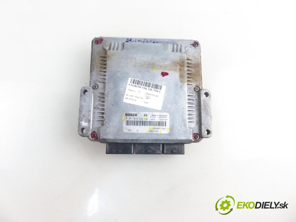NISSAN PRIMASTAR Autobus (X83) BUS 2003 74,00 1.9 dCi 100 - F9Q 760 1870,00 řídící jednotka motora 8200051608 ; 8200118526 ; 0281010632