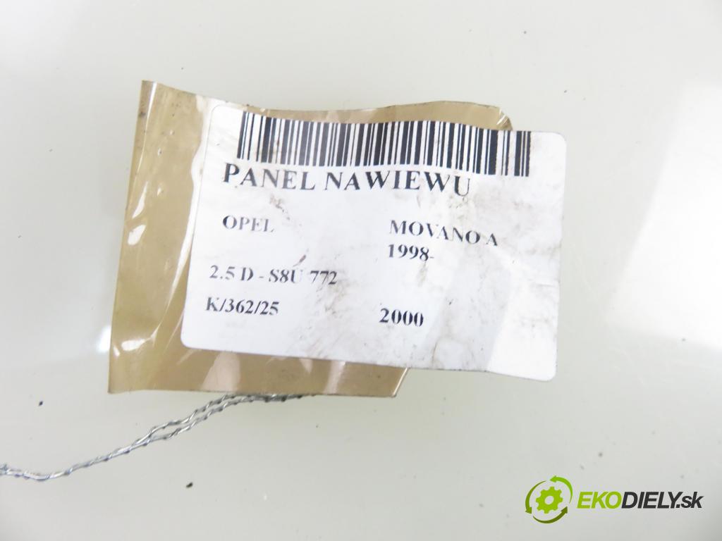 OPEL MOVANO Autobus (X70) BUS 2000 59,00 2.5 D - S8U 772 2499,00 Panel kúrenia 133761F