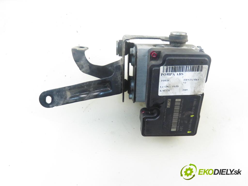 FORD FIESTA VI (CB1,CCN) HB 2009 50,00 1.4 TDCi 68 8V - F6JD 1399,00 Pumpa ABS 06210955813 ; 8V512M110AD ; 06210213174 (Pumpa ABS)