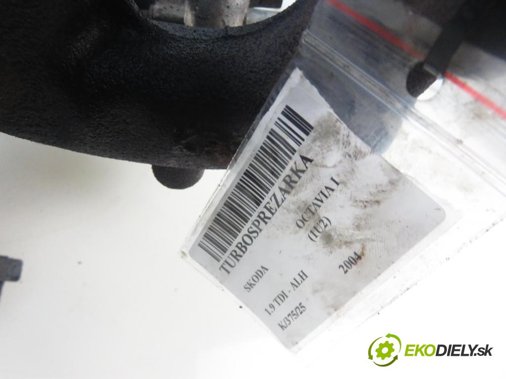 SKODA OCTAVIA I (1U2) HB 2004 66,00 1.9 TDI - ALH 1896,00 RYCHLONABÍJEČKA: 038253019C (Turbodúchadla (kompletní))