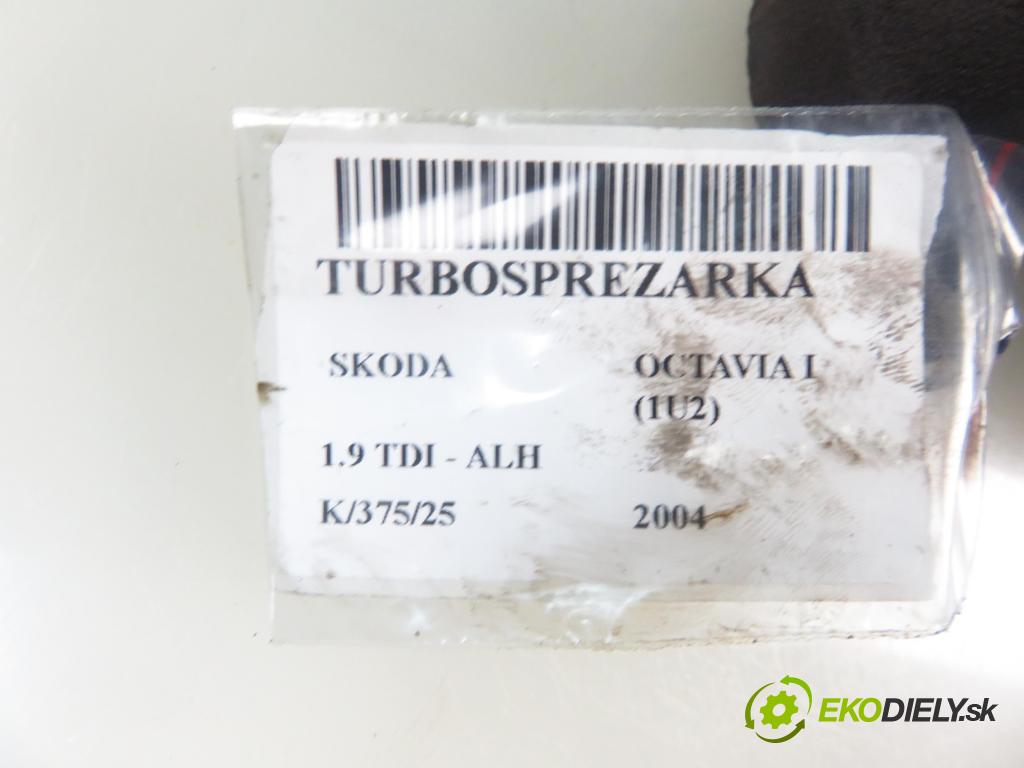 SKODA OCTAVIA I (1U2) HB 2004 66,00 1.9 TDI - ALH 1896,00 RYCHLONABÍJEČKA: 038253019C (Turbodúchadla (kompletní))