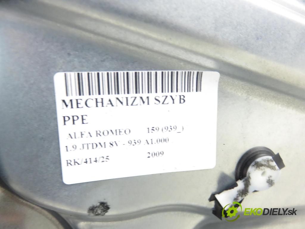 ALFA ROMEO 159 (939_) SEDAN 2009 88,00 1.9 JTDM 8V - 939 A1.000 1910,00 mechanismus oken PPE 1560865530