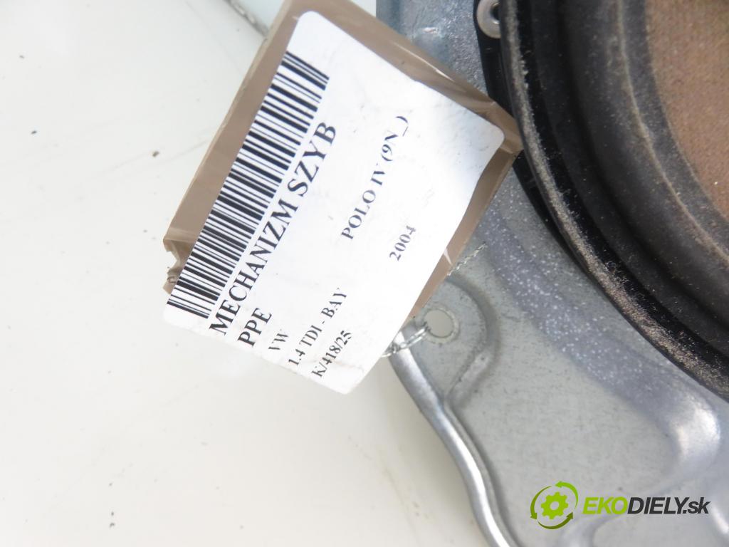 VW POLO (9N_) HB 2004 55,00 1.4 TDI - BAY 1422,00 mechanismus oken PPE 6Q4837756 ; 6Q2959801A