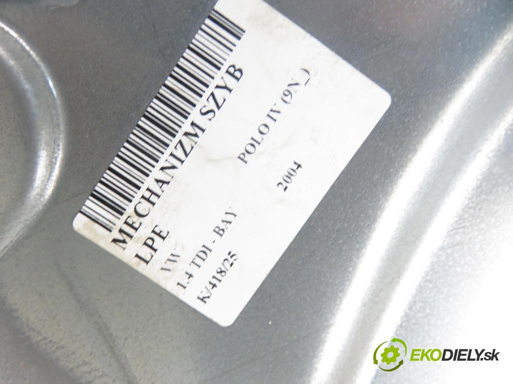 VW POLO (9N_) HB 2004 55,00 1.4 TDI - BAY 1422,00 mechanismus oken 6Q4837755 ; 6Q4837401N
