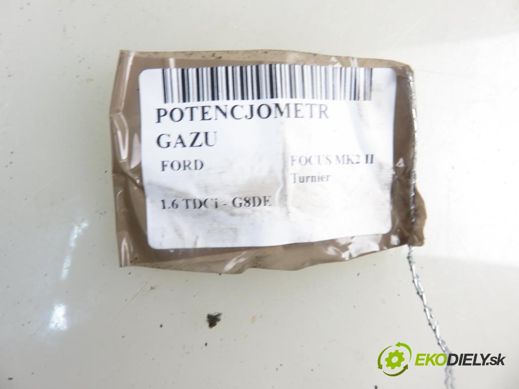 FORD FOCUS II Turnier (DA_, FFS, DS) KOMBI 2005 80,00 1.6 TDCi 109 - G8DE 1560,00 Potenciometer plynu 4M519F836CH ; 6PV00864100 (Pedál)
