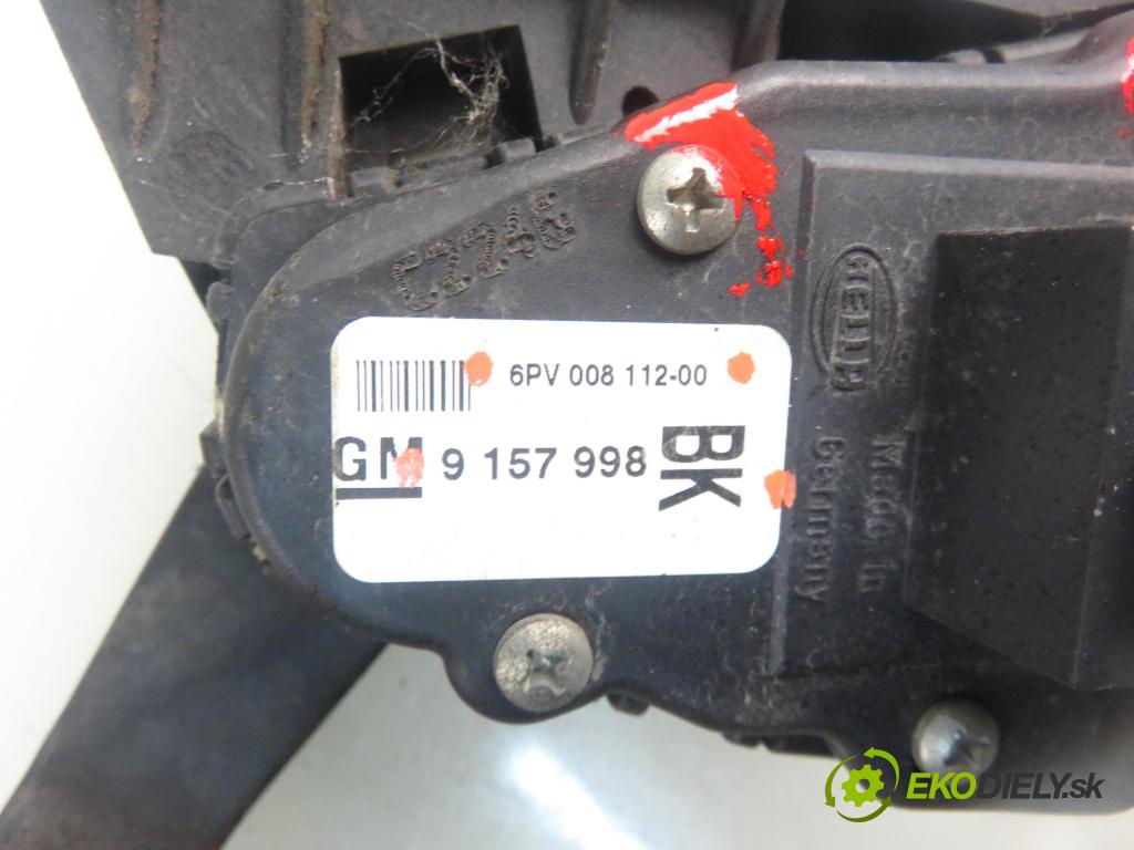 OPEL ASTRA H (A04) HB 2004 74,00 1.7 CDTI 100 - Z 17 DTH 1686,00 Potenciometer plynu 9157998BK ; 6PV00811200 (Pedál)