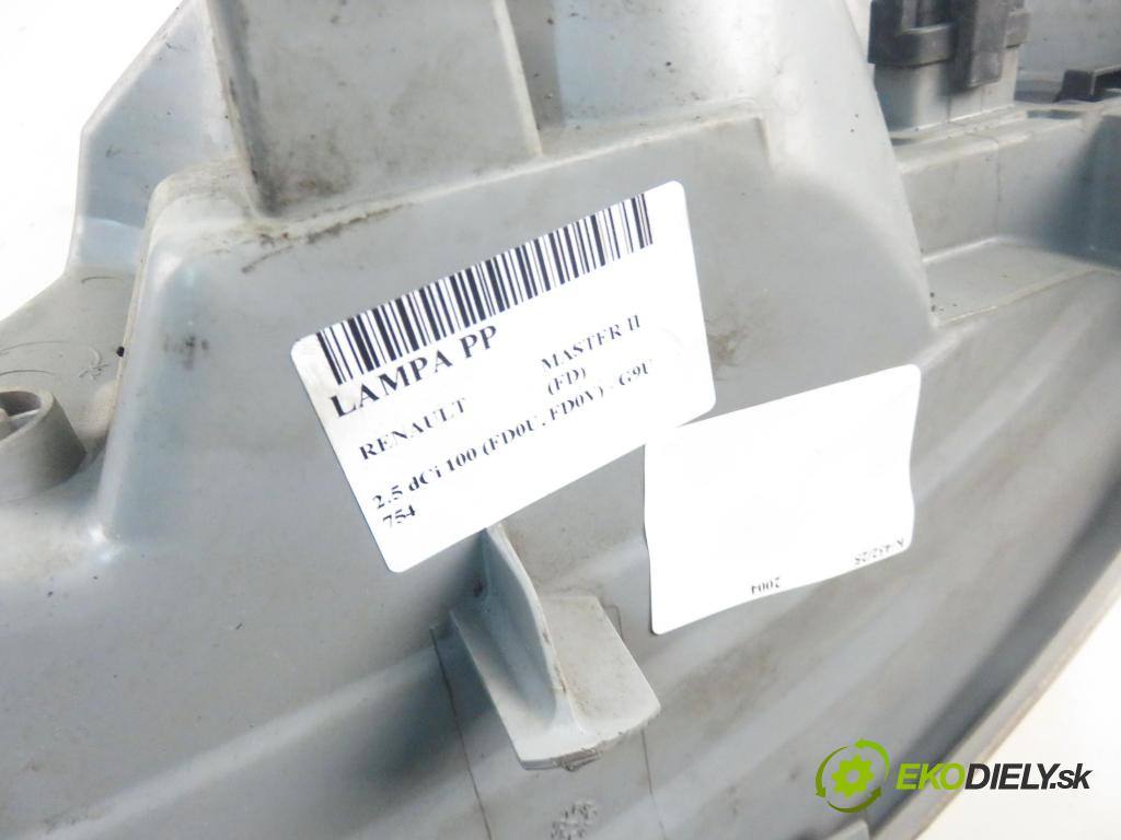 RENAULT MASTER II Skrzynia (FD) FURGON 2004 73,00 2.5 dCi 100 - G9U 754 2464,00 světlo PP