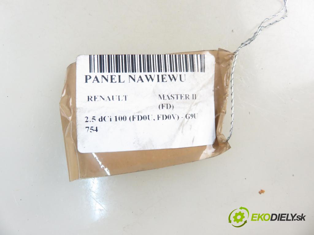 RENAULT MASTER II Skrzynia (FD) FURGON 2004 73,00 2.5 dCi 100 - G9U 754 2464,00 Panel kúrenia 92537