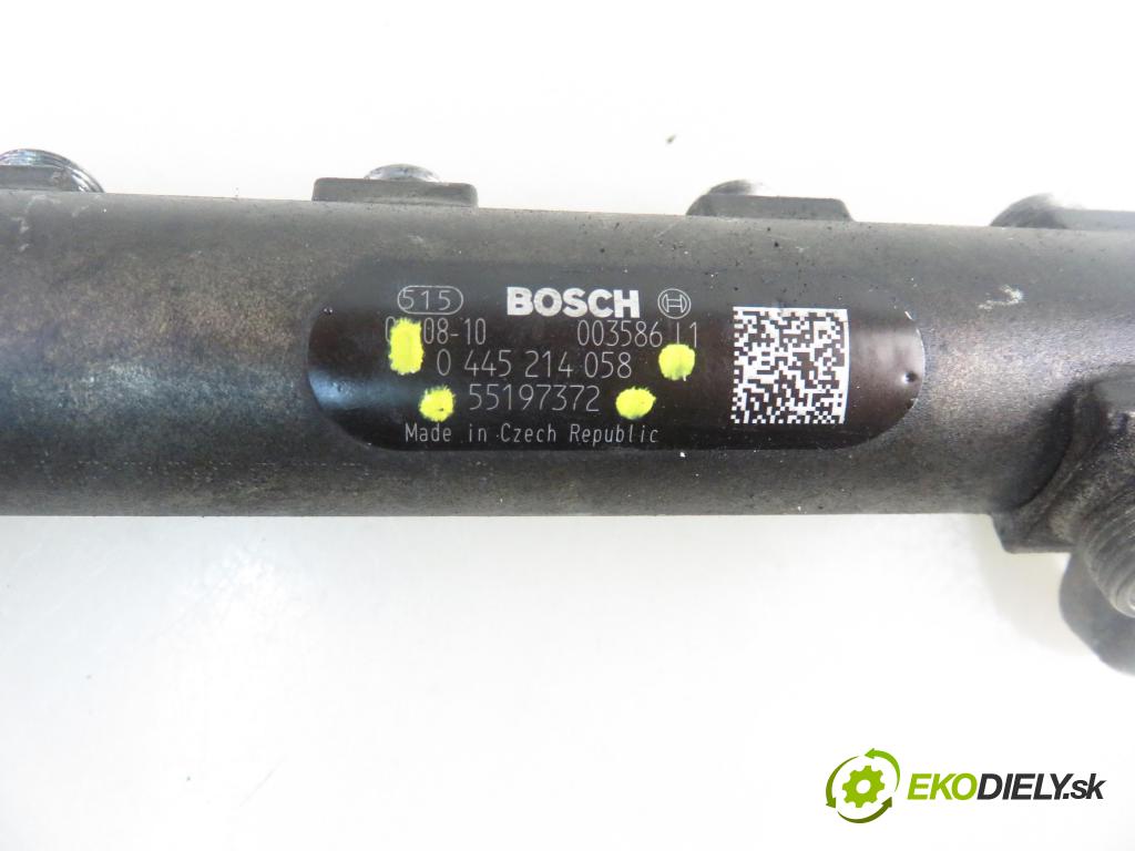 FIAT BRAVO II (198_) HB 2007 110,00 1.9 D Multijet - 937 A5.000 1910,00 Lišta vstrekovacia 0445214058 ; 55197372 ; 0281002903 (Vstrekovacia lišta)