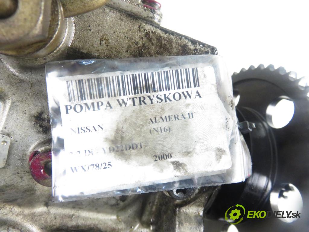 NISSAN ALMERA II Hatchback (N16) HB 2000 81,00 2.2 Di - YD22DDT 2184,00 Pumpa vstrekovacia 0470504012 ; 0281001827 ; 1093412050 (Vstrekovacie čerpadlo)
