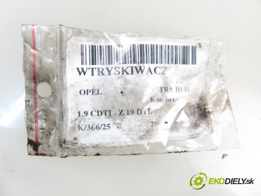 OPEL ASTRA H Kombi (A04) KOMBI 2007 74,00 1.9 CDTI - Z 19 DTL 1910,00 vstrekovač 0445110276 (Vstrekovač paliva)