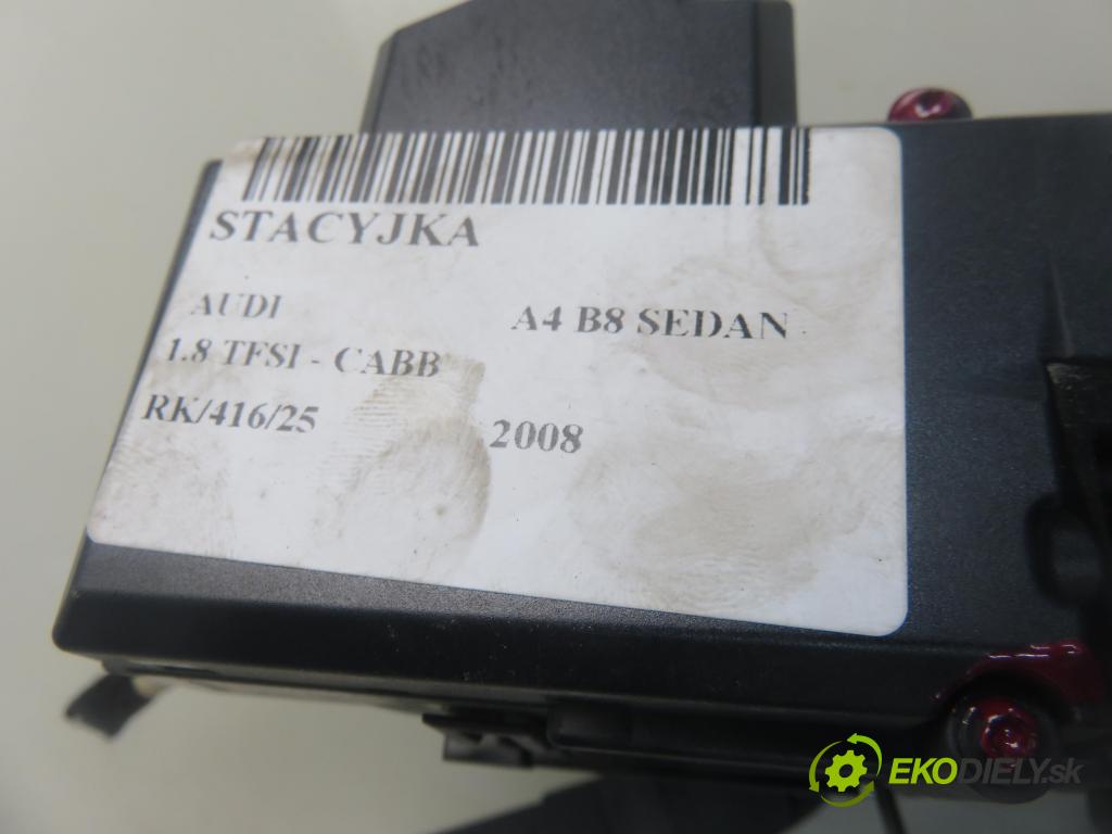 AUDI A4 (8K2, B8) SEDAN 2008 118,00 1.8 TFSI - CABB 1798,00 spinačka 8K0909131B (Spínacia skrinka a kľúč)