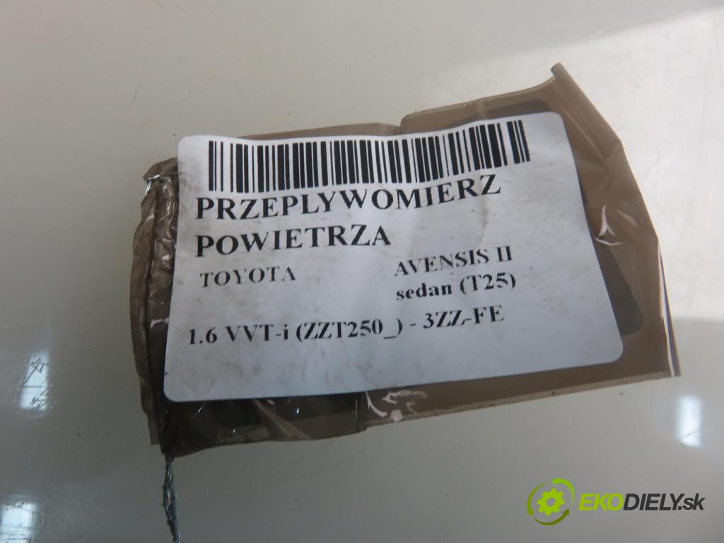 TOYOTA AVENSIS sedan (_T25_) SEDAN 2006 81,00 1.6 VVT-i (ZZT250_) 110 - 3ZZ-FE 1598,00 váha vzduchu vzduchu 222040J010 ; MB1974003010
