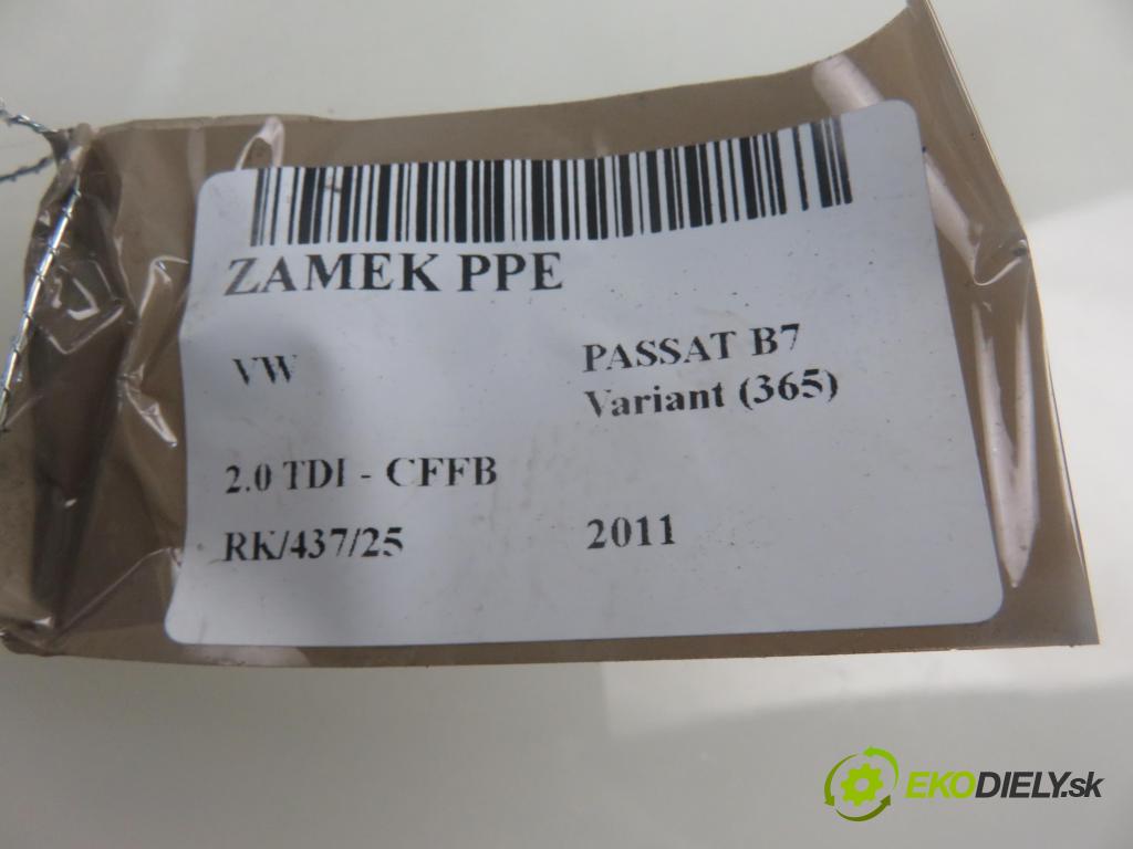 VW PASSAT B7 Variant (365) KOMBI 2011 103,00 2.0 TDI - CFFB 1968,00 zámok PPE 3C1837016A